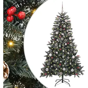 Syfax Arbre de Noël artificiel vert 150 cm PVC, plastique et acier pas cher