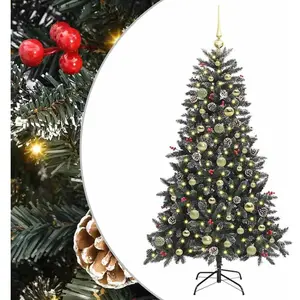 Syfax Arbre de Noël artificiel vert 150 cm PVC, plastique et acier pas cher