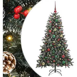 Syfax Arbre de Noël artificiel vert 150 cm PVC, plastique et acier pas cher