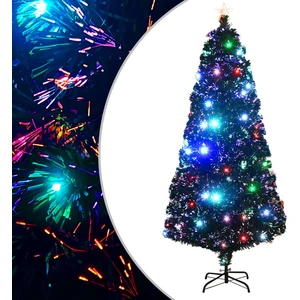Arbre de Noël avec éclairage et support 180 cm fibre de verre pas cher