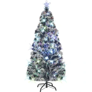 Arbre de Noël avec éclairage et support 180 cm fibre de verre pas cher