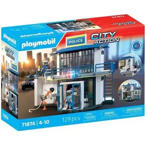 PLAYMOBIL 71874 Poste de police avec salle de recherches, Les policier... pas cher