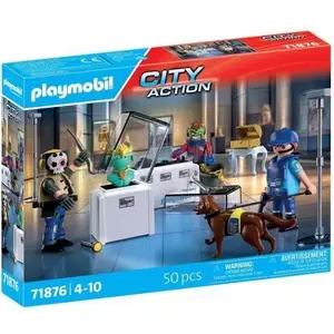 PLAYMOBIL 71876 Arrestation de cambrioleurs au musée, Les policiers, C... pas cher
