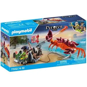 PLAYMOBIL 71532 Pirate et crabe géant, Les Pirates, 26 pieces, Des 4 a... pas cher