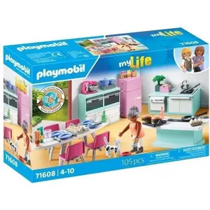 PLAYMOBIL 71608 Cuisine avec ilôt central, My life, Maison d'architect...