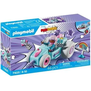 PLAYMOBIL 71635 Jeune fille licorne et kart, Funstars, 46 pieces, des ... pas cher
