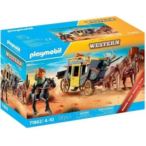 PLAYMOBIL 71862 Attaque de diligence au Far West, Promo Packs, Western... pas cher