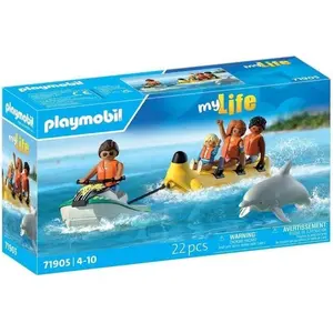 PLAYMOBIL 71905 Scooter des mers, banane tractée & 4 personnages, My L... pas cher