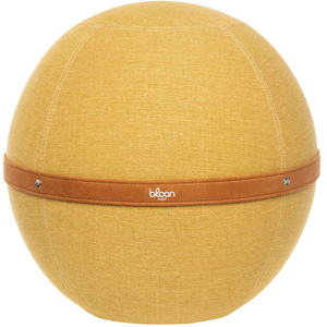 BLOON PARIS - Pouf Ballon - Jaune - Tissu polyester chiné - Designer K...