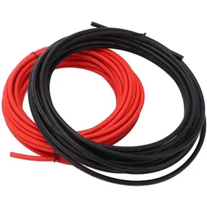 Shipenophy câble d'extension solaire Fil de panneau solaire, 2 pièces, manchon XLPE, cuivre bricolage fil 6 mm² 20 m/65,6 piedsVendu parcdiscount