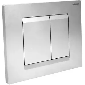 Wirquin Plaque de commande wc suspendu 3/6L chron gris brillant pas cher