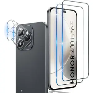 Verre Trempé pour Honor 400 Lite 5G avec Caméra Arrière Protecteur [2+...