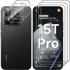 Verre Trempé pour Xiaomi 15T Pro/Xiaomi Mi 15T Pro 3+3 Pièces Protecti... pas cher