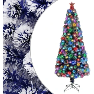 Arbre de Noël artificiel avec éclairage 180 cm fibre de verre pas cher