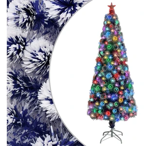 Arbre de Noël artificiel avec éclairage 210 cm fibre de verre pas cher
