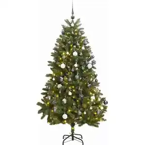 Arbre de Noël artificiel pliable avec boules 300 LEDs 300 cmVendu parkaufland