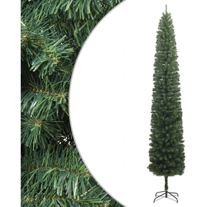 Arbre de Noël élancé avec support 270 cm PVC pas cher
