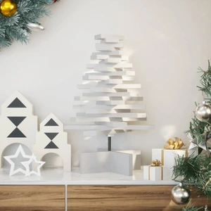 Sapin de Noël à décorer Blanc 60 cm Pin massif pas cher