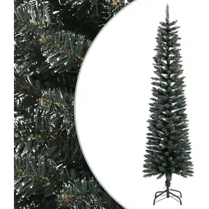 Arbre de Noël artificiel avec support Svelte Vert 180 cm PVC pas cher