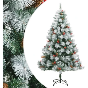 Arbre de Noël artificiel pliable avec cônes et baies 240 cm
