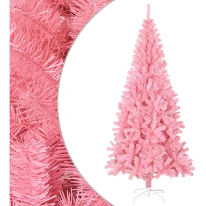 Arbre de Noël artificiel avec support Rose 210 cm PVC pas cher