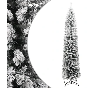 Arbre de Noël artificiel Svelte avec neige Vert 240 cm PVC pas cher