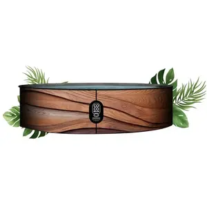 Piscine gonflable imitation bois 250cm pas cher