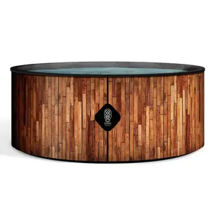 Coco Spa Piscine hors sol gonflable imitation bois 180cm pas cher