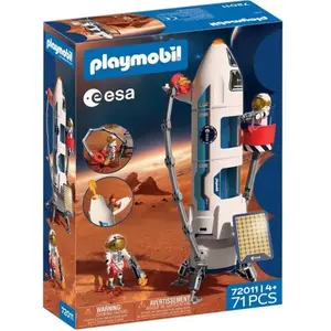 PLAYMOBIL Fusée d'exploration sur Mars de l'ESA, L'espace, 72011, 71 p... pas cher