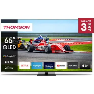 TV QLED Thomson 65QG7C14, 65 pouces (164 cm), 4K UHD, 144 Hz, Google T... pas cher