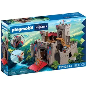 PLAYMOBIL 72112 Château-fort des chevaliers du Lion, Adventure les che... pas cher