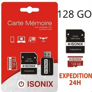 Comparateur de prix : ZISONIX Carte Micro-SD 128 Go classe 10 4K SDXC smartphone tablette ca...