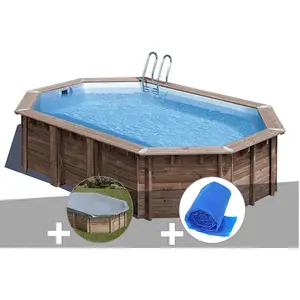 Comparateur de prix : Gre Kit piscine bois Gré Macadamia 6,32 x 3,35 x 1,30 m + Bâche hiver ...