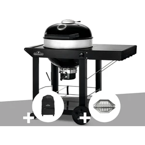 NAPOLEON Barbecue à charbon kettle pro 57 cm sur chariot + housse de protection... pas cher