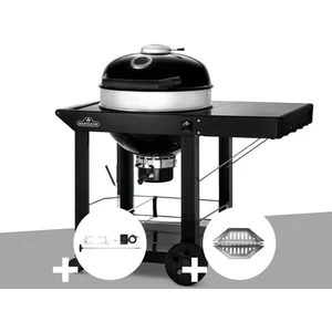 Comparateur de prix : Barbecue à charbon Napoleon Kettle Pro 57 cm sur chariot + Rôtissoire ...