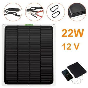 WELAN 22Watts 12 Volts Monocristallin Panneau SolaireVendu parcdiscount