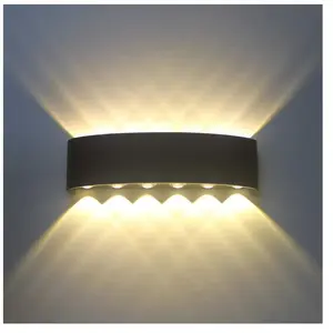 Stoex - Applique Murale Moderne 12W Noir Lampe Murale Led D'Intérieur ... pas cher