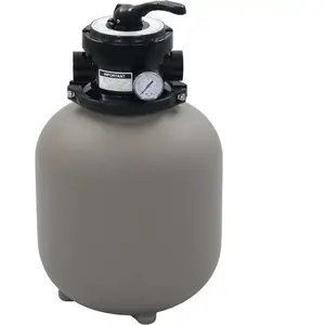 SYFAX  Filtre à sable pour piscine avec vanne 4 positions Gris 350 mmVendu parkaufland