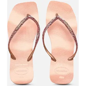 Slim Square Glitter Party par Havaianas Rose 35 - 36 Femme