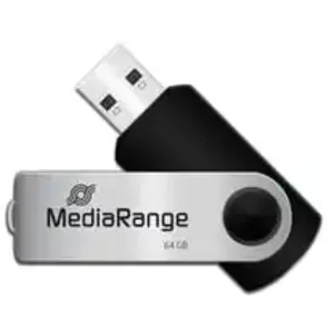 MediaRange MediaRange - Clé USB - 64 Go - USB 2.0 - noir / argent pas cher