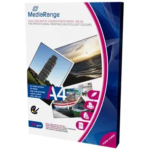 Comparateur de prix : MediaRange - Mat - blanc - A4 (210 x 297 mm) - 250 g/m² - 50 feuille(s) papier photo