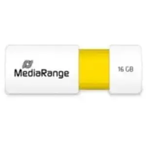 MediaRange MR972 lecteur USB flash 16 Go USB Type-A 2.0 Blanc, Jaune