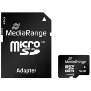 Comparateur de prix : Mediarange Carte SD microSD 16 Go SD cl.10 avec Adaptateur