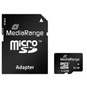 Comparateur de prix : Mediarange - 32GB microSDHC - 32 Go - MicroSDHC - Classe 10 - 45 Mo/s - 15 Mo/s - Noir (MR959)
