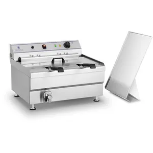 Royal Catering Friteuse à beignets - 36 litres - 380V - 2 paniers pas cher