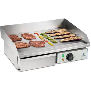 Comparateur de prix : Grill électrique Plancha Royal Catering 48x55x24cm 233Kg 3000W Inox RC...