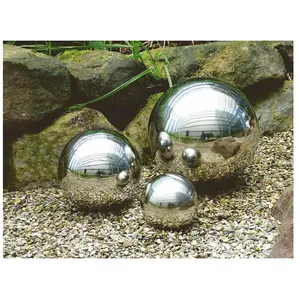 Spetebo Boules décoratives en acier inoxydable de haute qualité 3er Set Silber pas cher