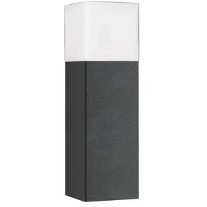 LCD Luminaire pour socle Linus, graphite, hauteur 40cm, aluminium, verre opaleVendu parluminaire