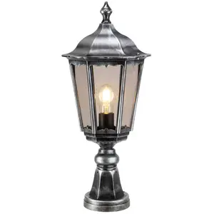 LCD Luminaire pour socle 1112 alu moulé noir-argentéVendu parluminaire