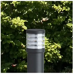 LCD Borne lumineuse 1266 avec lamelles graphite hauteur 67 cmVendu parluminaire